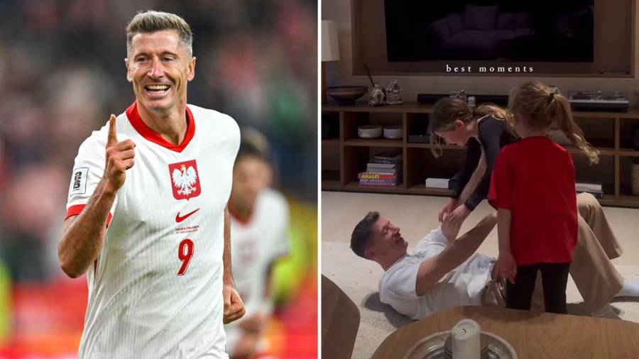Lewandowski jakiego nie znacie. Ania pokazała jak bawi się z córkami (GALERIA), fot. AKPA/Instagram.