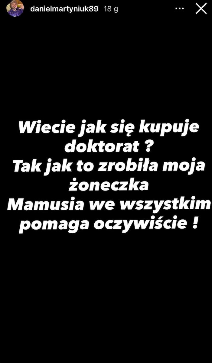 Daniel Martyniuk, fot. Instagram