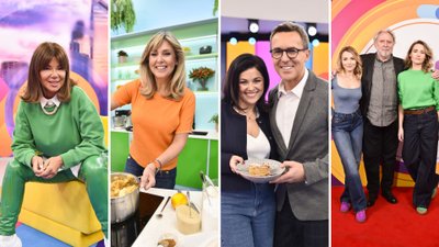 Halo tu Polsat. Edyta Górniak ubrana, jak żabka, Andrzej Grabowski ze swoimi pięknymi córkami…