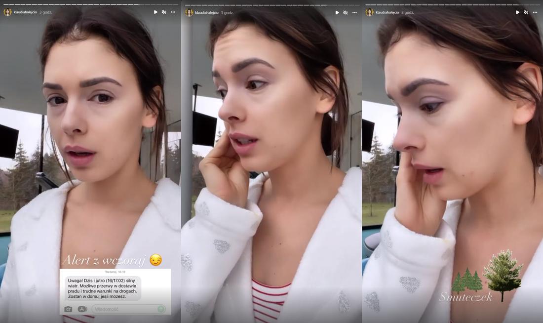 Klaudia Halejcio ZAŁAMANA zniszczeniami w swojej willi po wichurze!