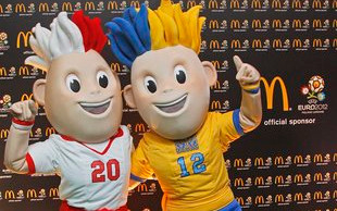 Maskotki Euro 2012 w McDonald’s (FOTO)
