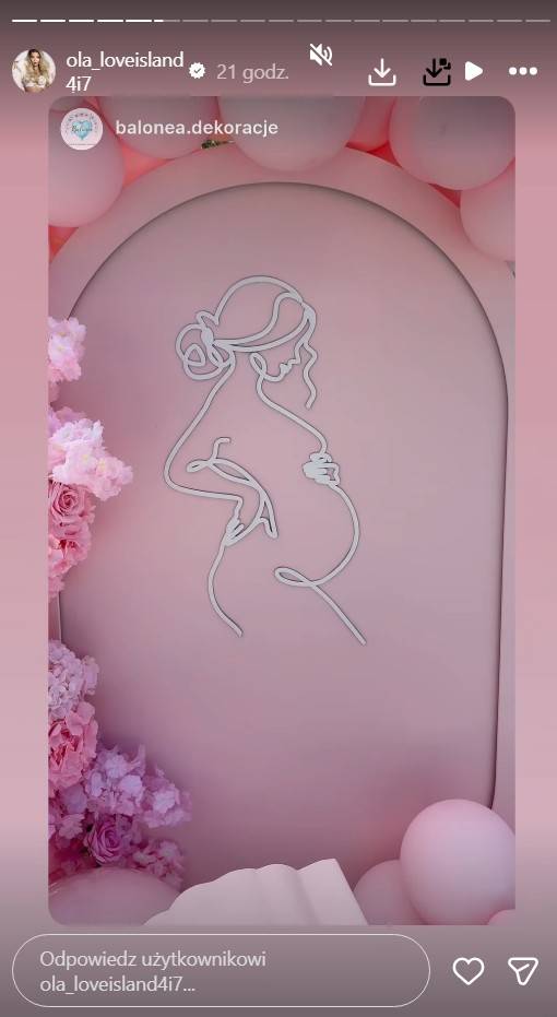 Baby shower Oli z „Love Island”, fot. Instagram