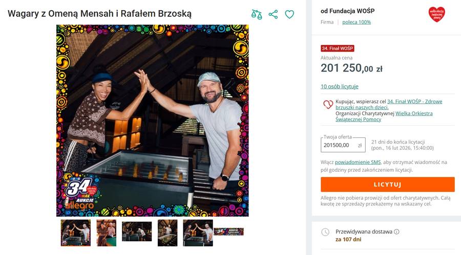 Wagary z Omeną Mensah i Rafałem Brzoską, fot. Allegro