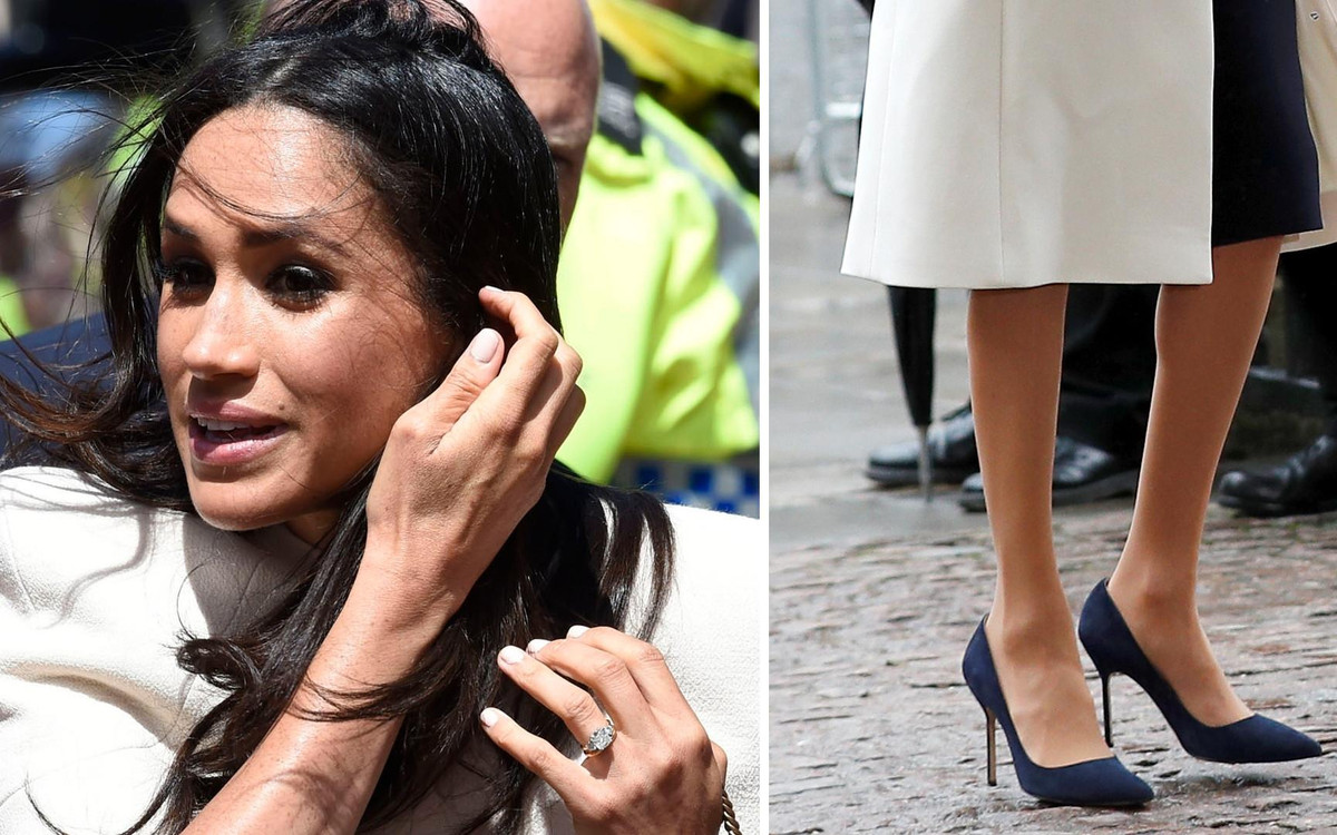 Dlaczego Meghan Markle nosi ZA DUŻE buty?