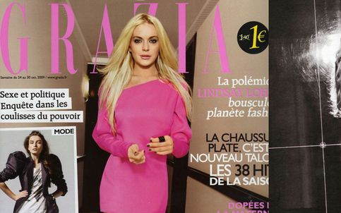 Lindsay Lohan w magazynie Grazia (FOTO)