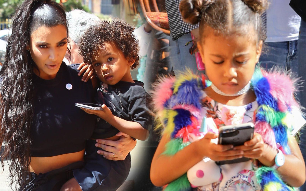 Tak Kim Kardashian psuje dzieciom wzrok (ZDJĘCIA)