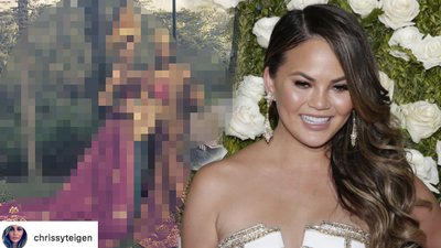 Chrissy Teigen założyła tę suknię i fani WARIUJĄ! (INSTAGRAM)
