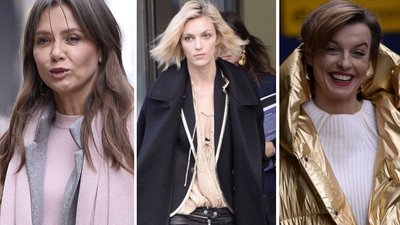 Anja Rubik w skórzanych biodrówkach, Sokołowska w puchowym płaszczu (ZDJĘCIA)