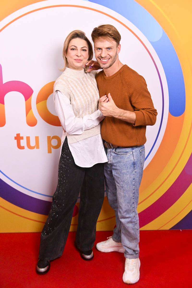 Halo tu Polsat. Caroline Derpienski odwiedziła studio w zaskakujących szpilkach