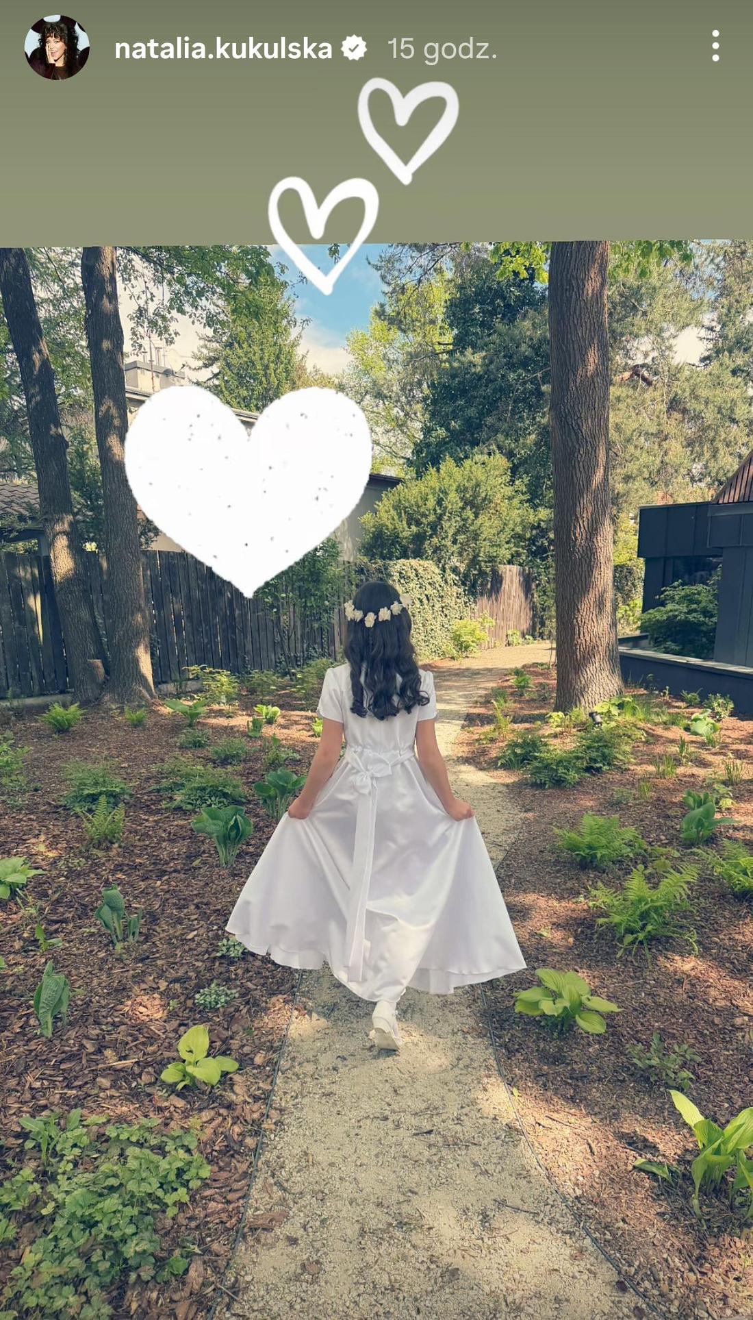 Komunia Laury, u Natalii Kukulskiej, fot. Instagram
