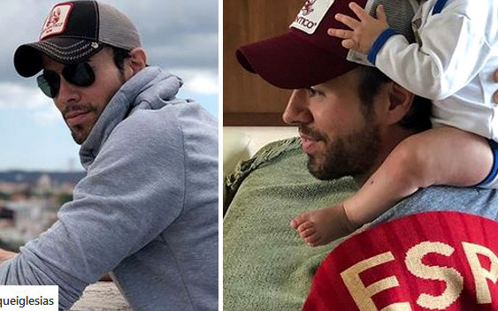 Rodzina Enrique Iglesiasa z bliźniakami na czele ogląda Mundial (Instagram)