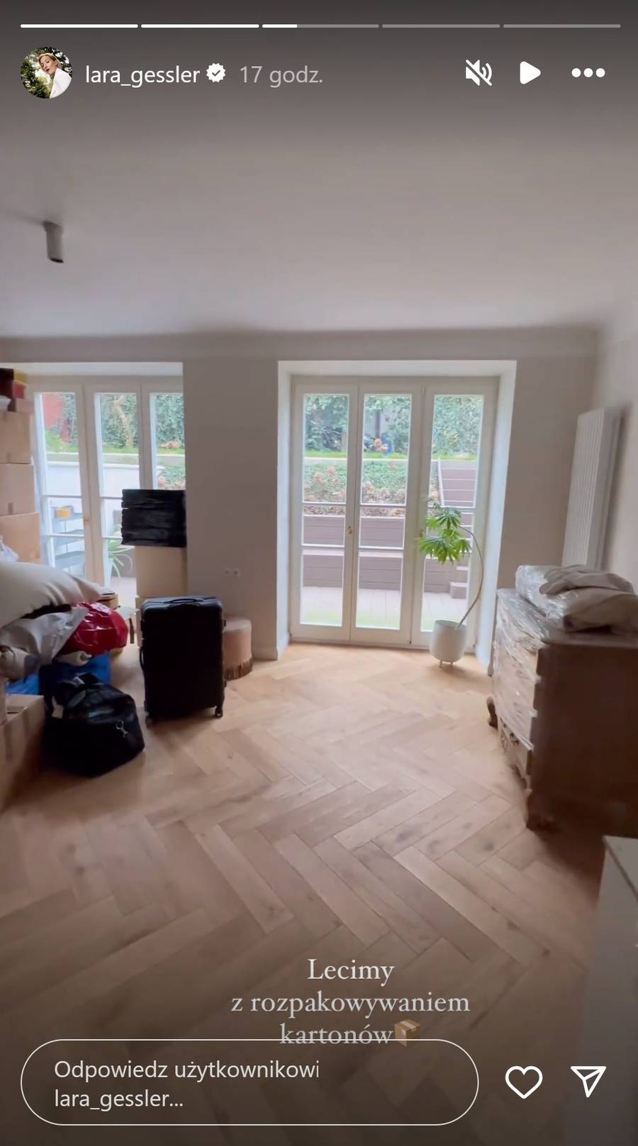 Lara Gessler chwali się nowym domem! “Lecimy z rozpakowywaniem kartonów” (ZDJĘCIA)