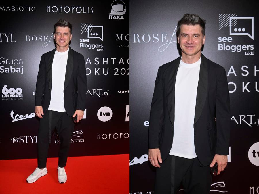 Plejada gwiazd na gali #Hasztagi Roku 2023: Agnieszka Kaczorowska w za długich spodniach, Agnieszka Hyży eksponuje zgrabny brzuszek