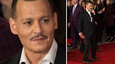 Czy Johnny Depp był pijany na premierze Morderstwa w Orient Expressie? (ZDJĘCIA)