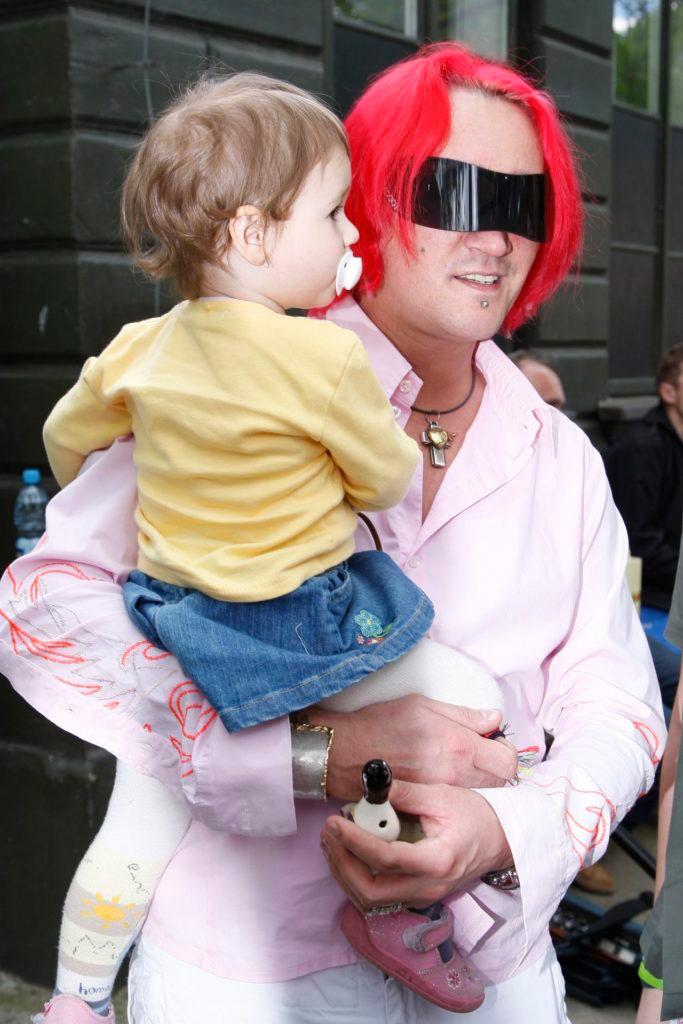 Michał Wiśniewski z córką Etiennette