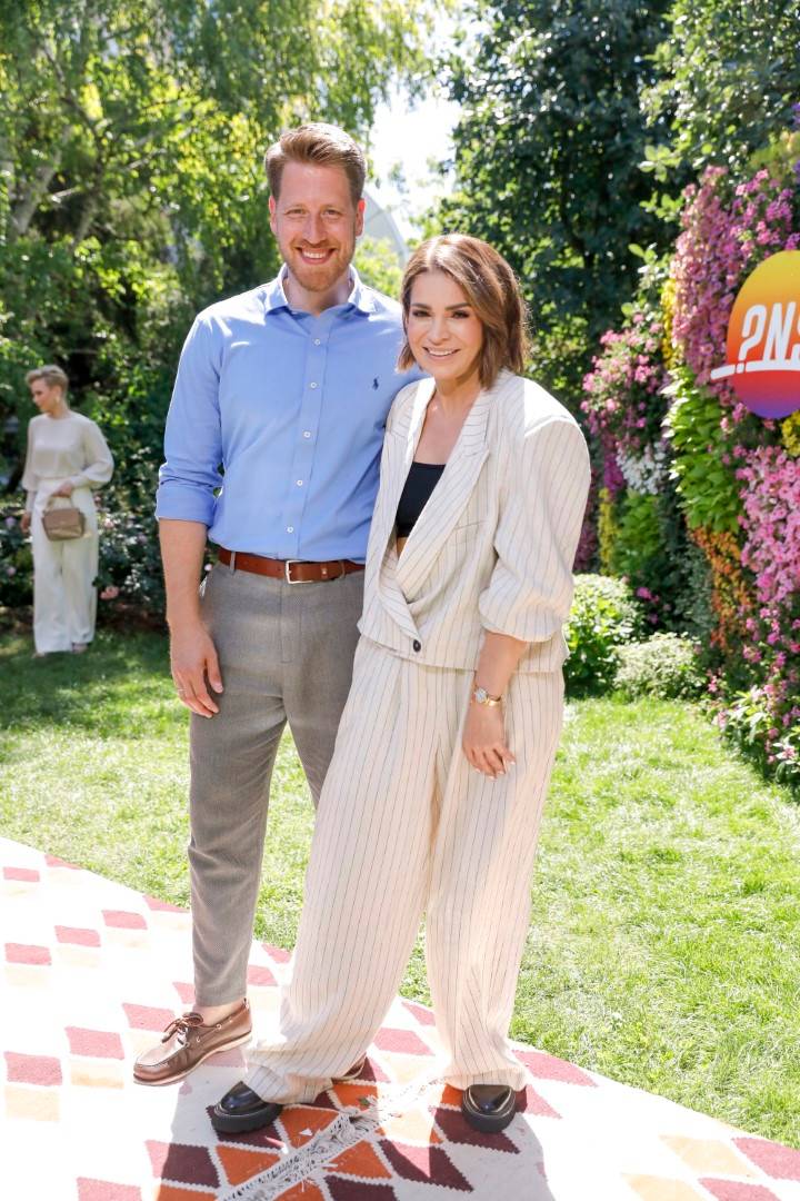 Gwiazdy “Pytania na Śniadanie” w wiosennym ogrodzie: Ciężarna Aleksandra Grysz, Katarzyna Dowbor, Beata Tadla…