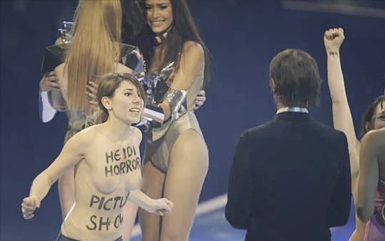 Działaczki Femenu przerwały finał Top Model w Niemczech