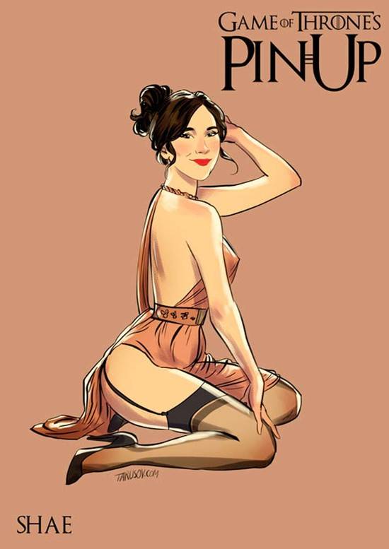 Bohaterki Gry o Tron jako pin-up girls