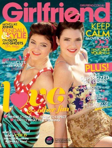 Okładki z siostrami Jenner