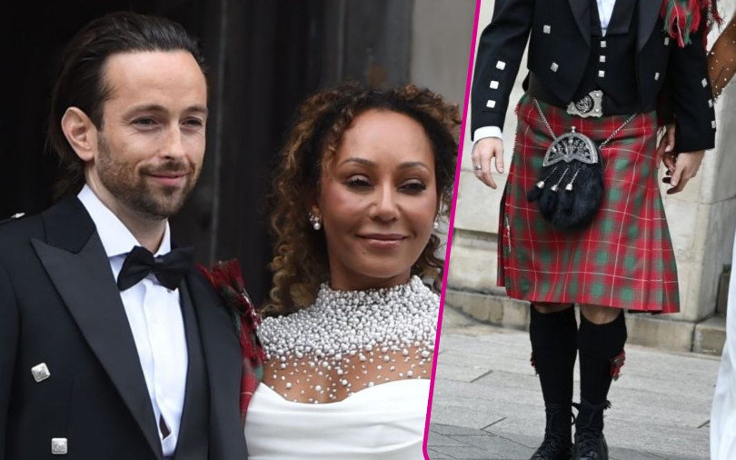 Mel B po raz trzeci wyszła za mąż! Szkockie wdzianko pana młodego zrobiło prawdziwą furorę (FOTO)