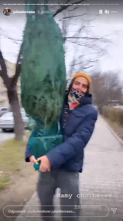Julia Wieniawa pokazała choinkę
