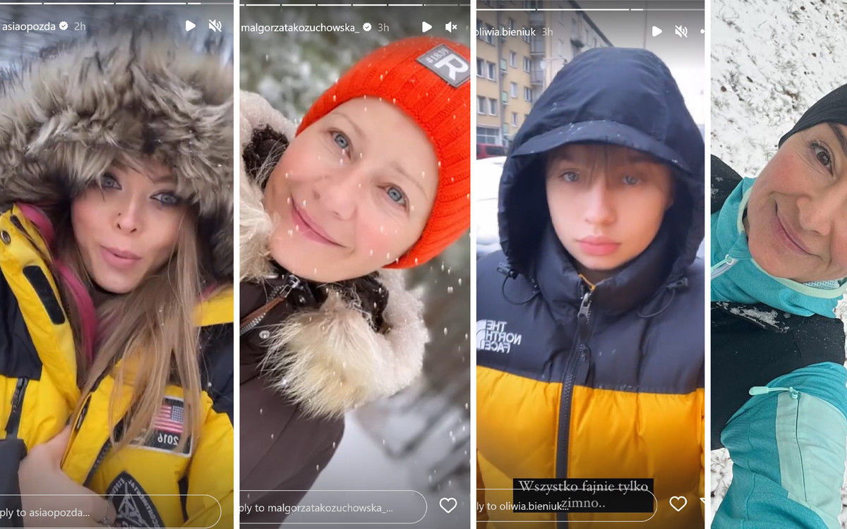 Pierwszy śnieg zawitał u Gwiazd! Halejcio, Pisarek, Lipińska i reszta chwalą się zimowymi fotkami (ZDJĘCIA)