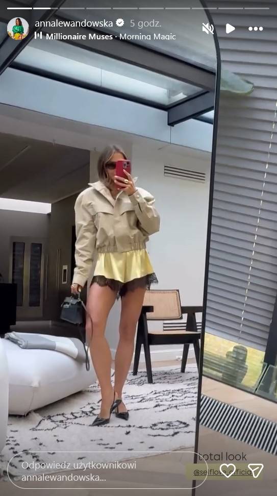 Stylizacja Ani Lewandowskiej na evencie