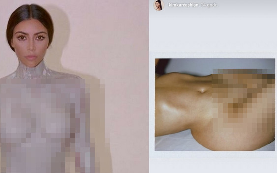 Naga Kim Kardashian pokazała… wzgórek łonowy!