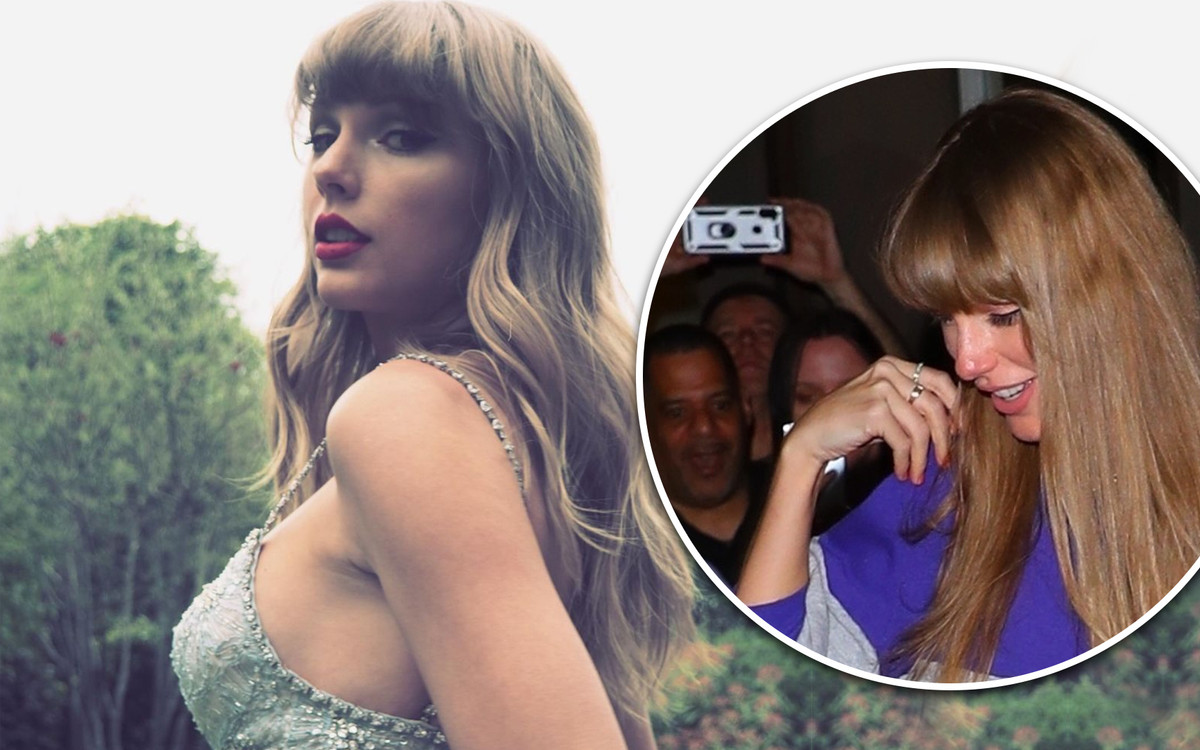 Speszona Taylor Swift ucieka w towarzystwie NOWEGO CHŁOPAKA po przyłapaniu przez paparazzi i fanów (ZDJĘCIA)