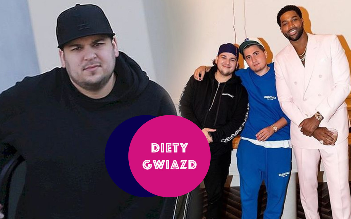 Rob Kardashian pochwalił się PŁASKIM brzuchem. Jak udało mu się schudnąć? (DIETY GWIAZD)