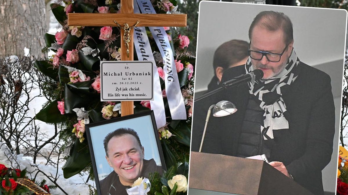 Artur Żmijewski na pogrzebie Michała Urbaniaka, fot. KAPiF