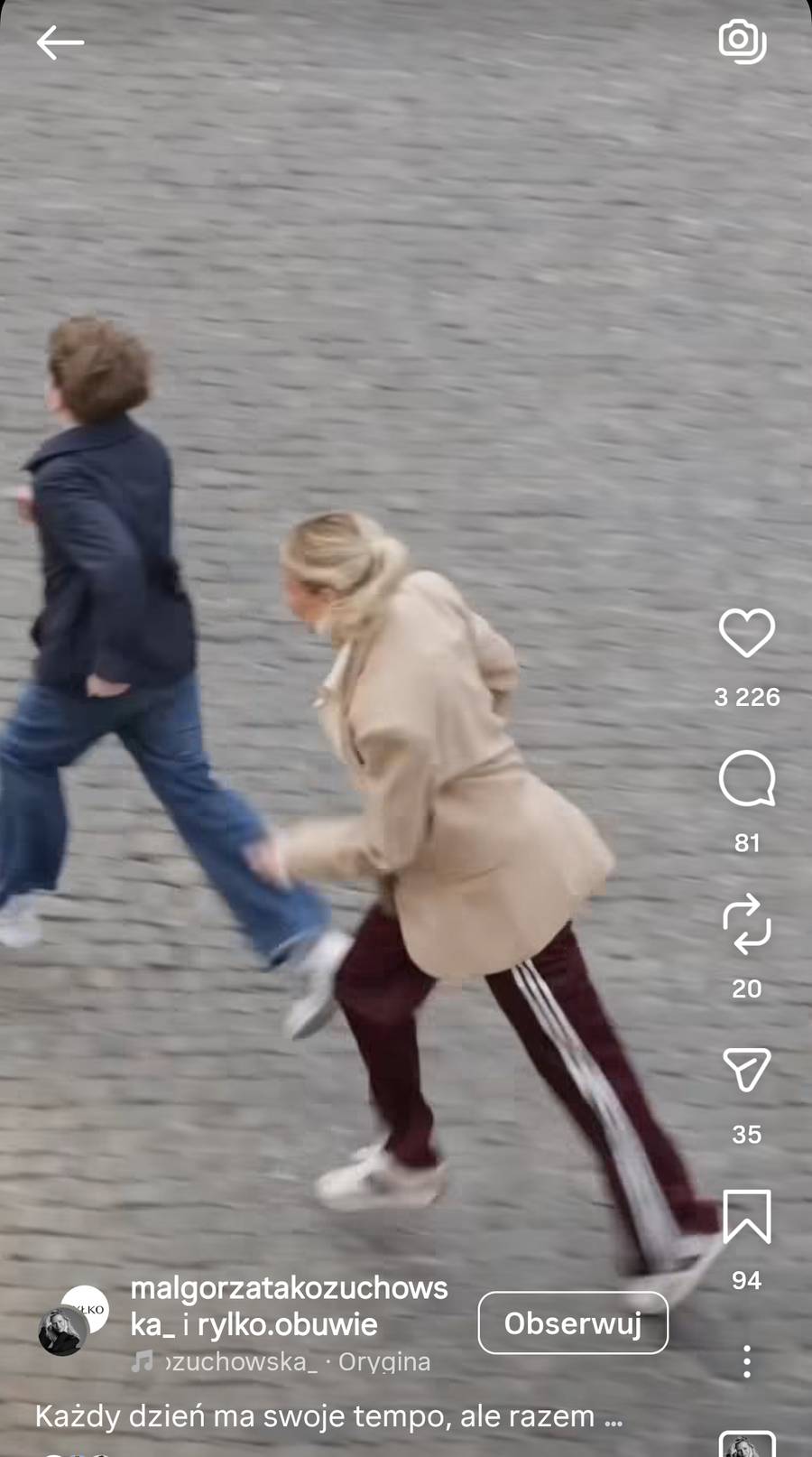 Małgorzata Kożuchowska z synem Jasiem, fot. Instagram