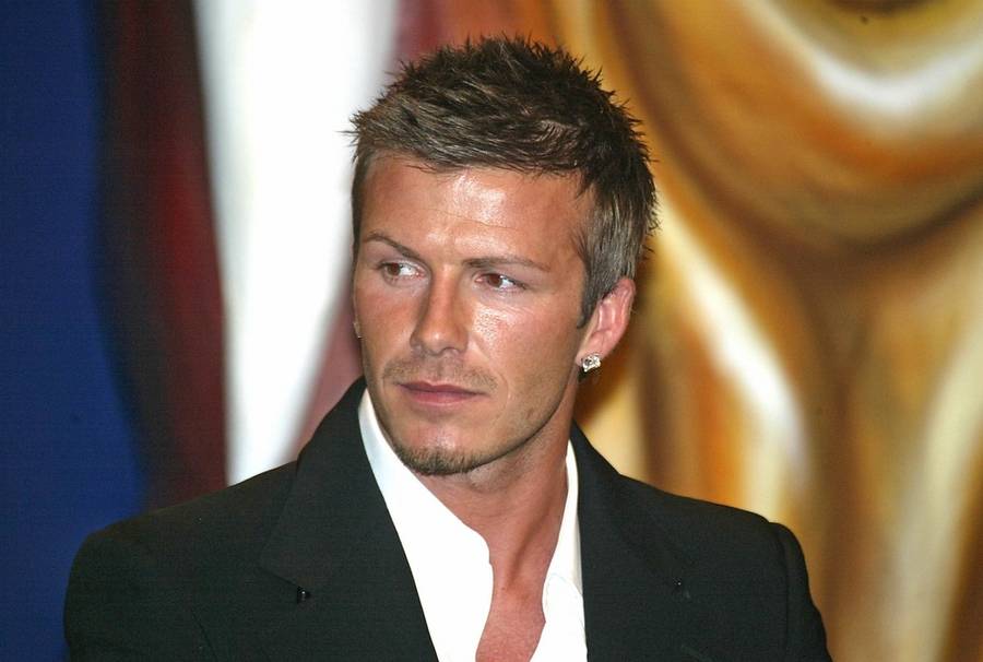 David Beckham na starych zdjęciach