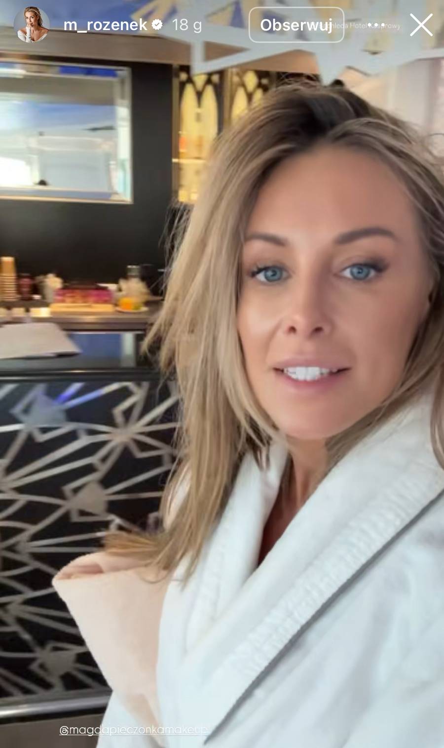 Rozenek relacjonuje górski wypad, fot. Instagram