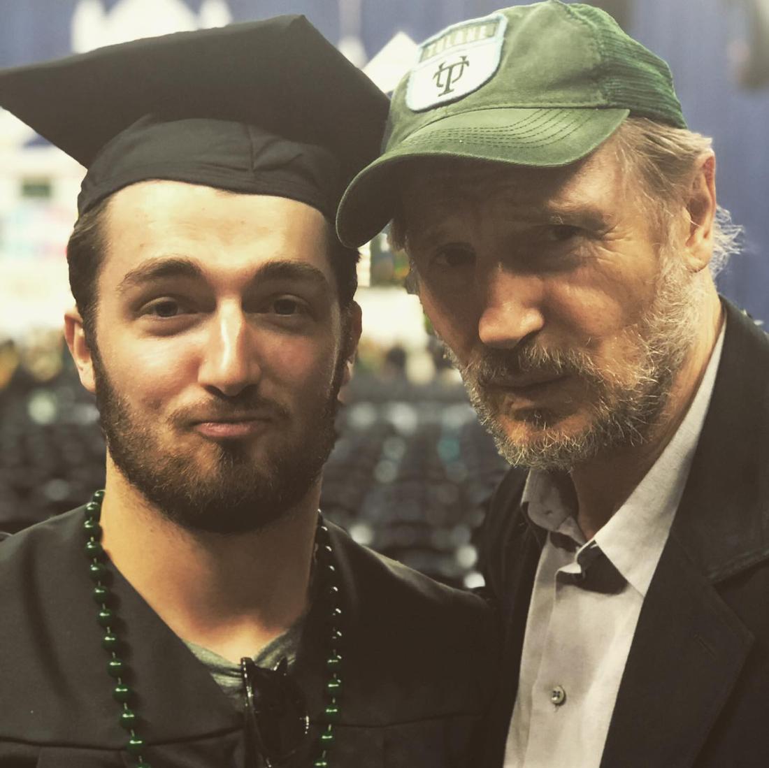 Daniel Neeson i Liam Neeson, fot. Instagram
