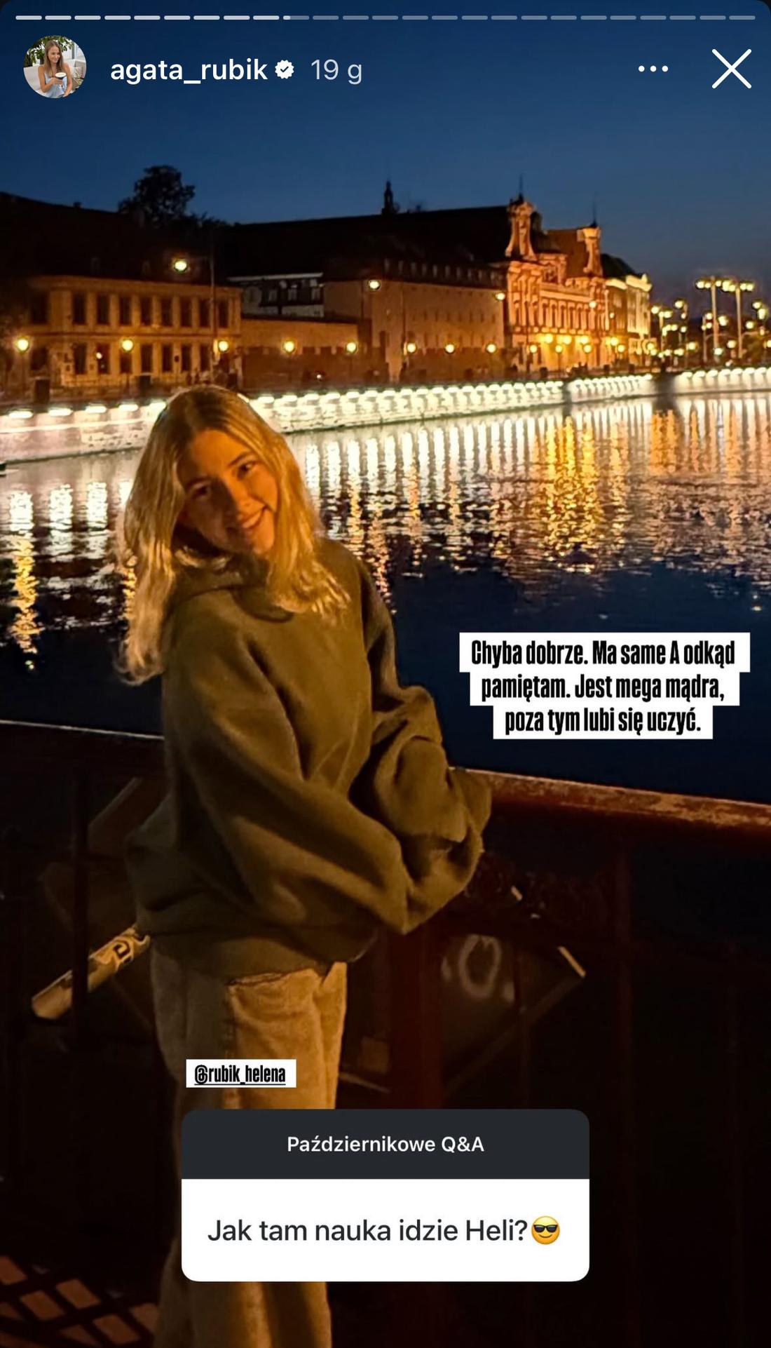 Agata Rubik, fot. Instagram. 