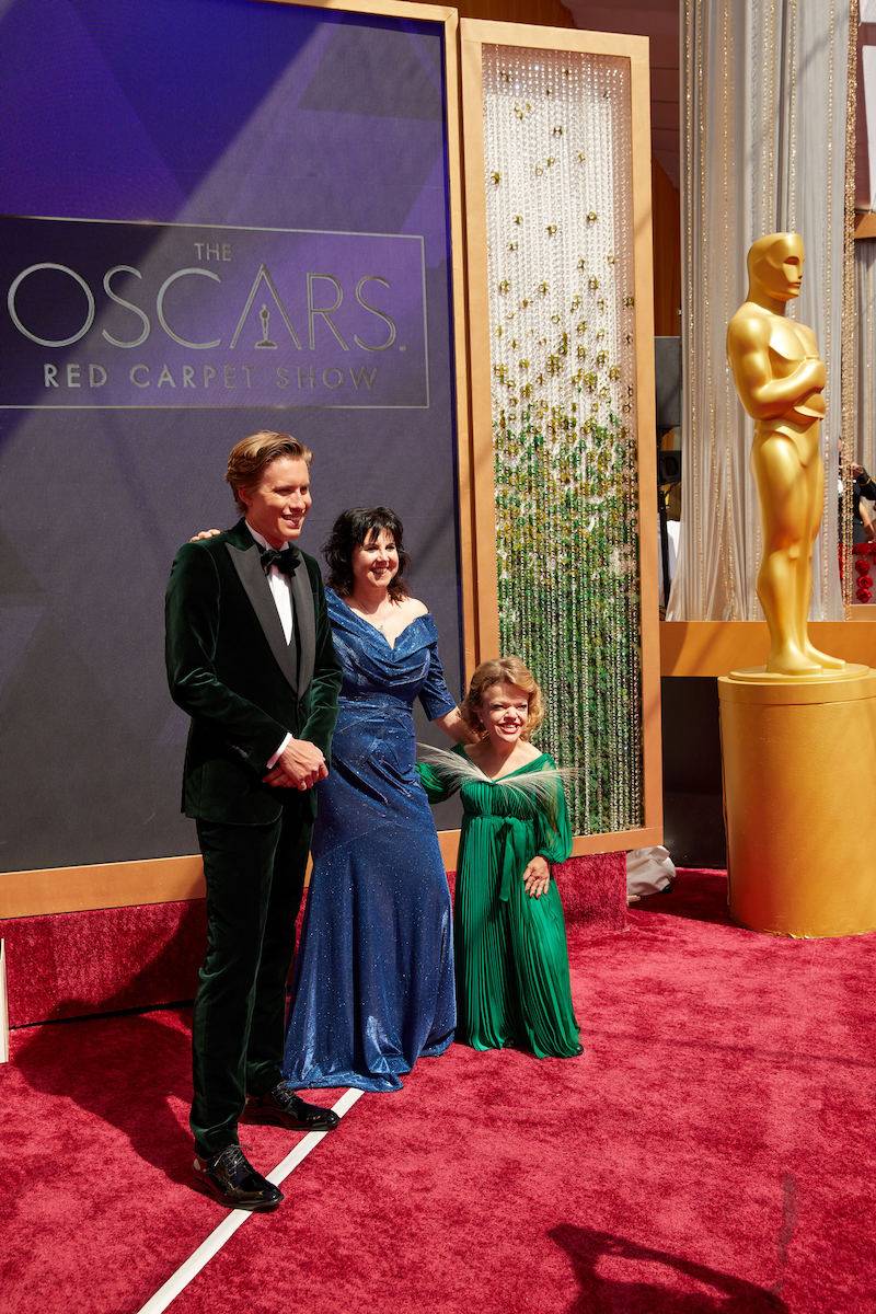 Anna Dzieduszycka na Oscarach. Zaprezentowała się w zielonej, plisowanej sukni