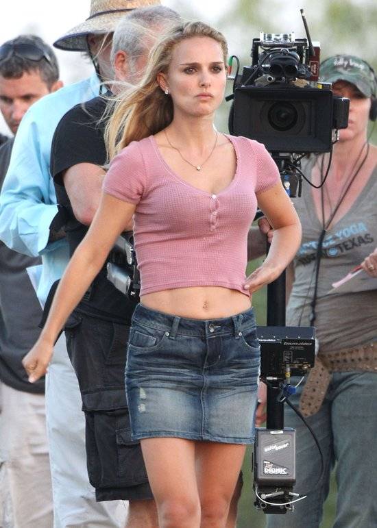 Natalie Portman na planie filmu