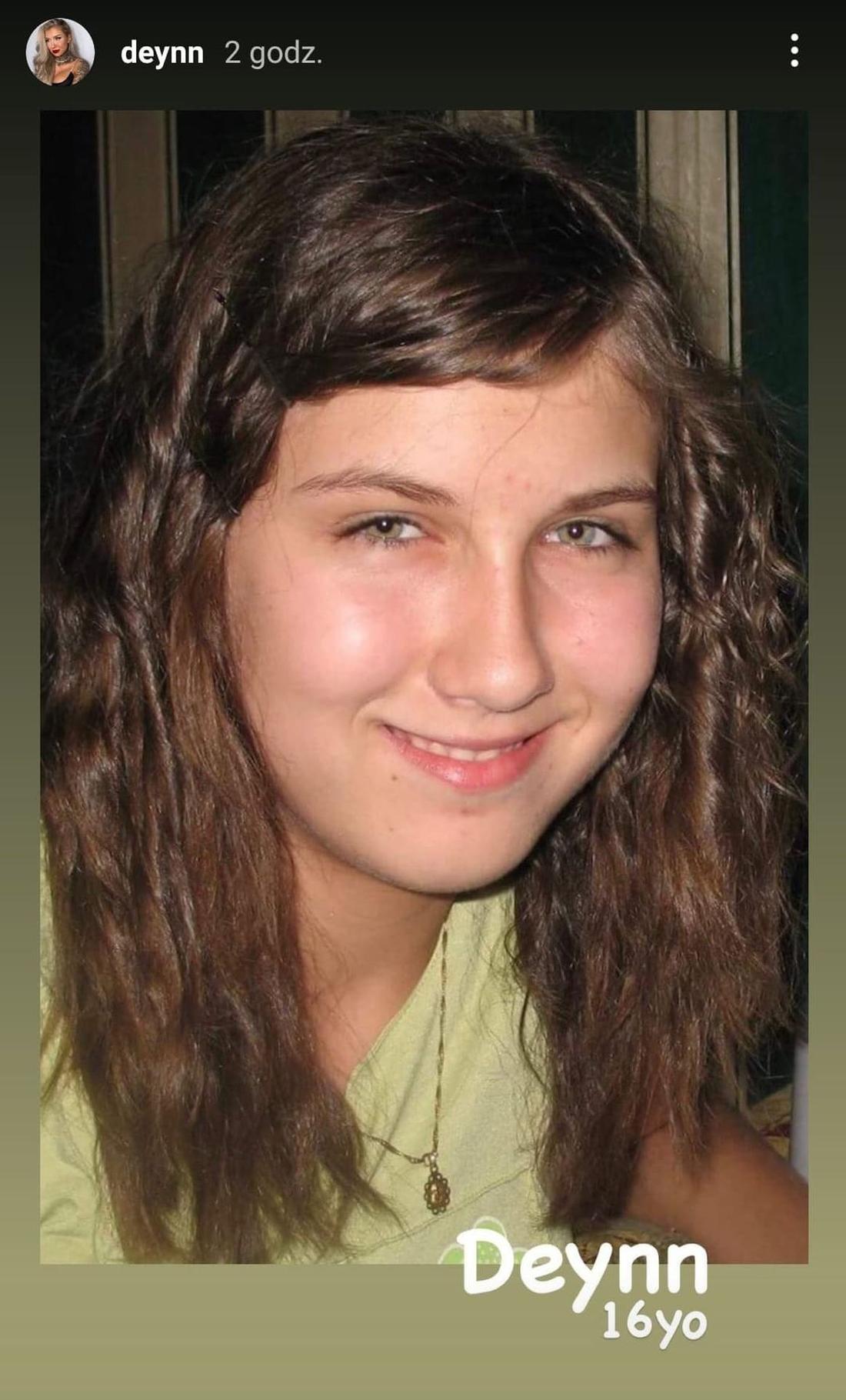 Deynn jako nastolatka