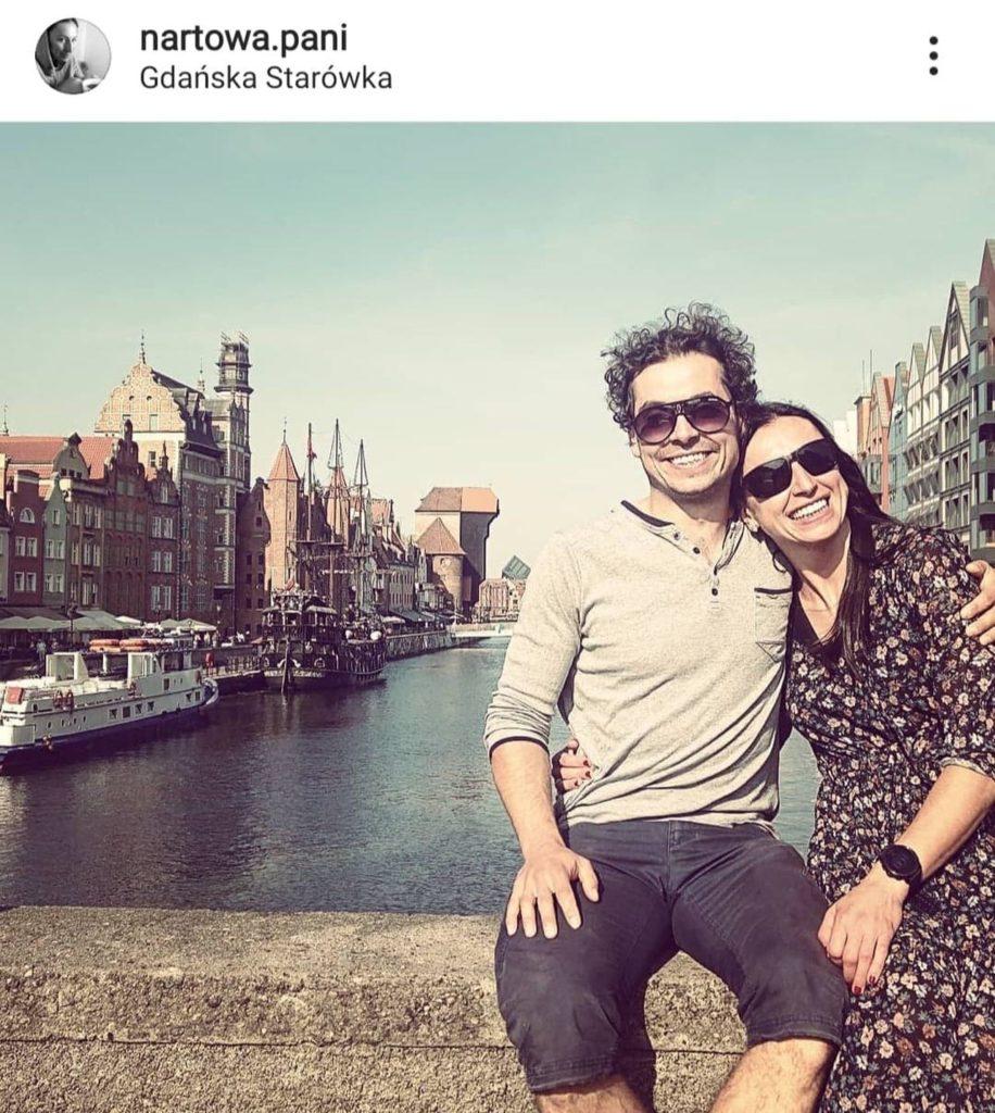 Justyna Kowalczyk i Kacper Tekieli w Gdańsku