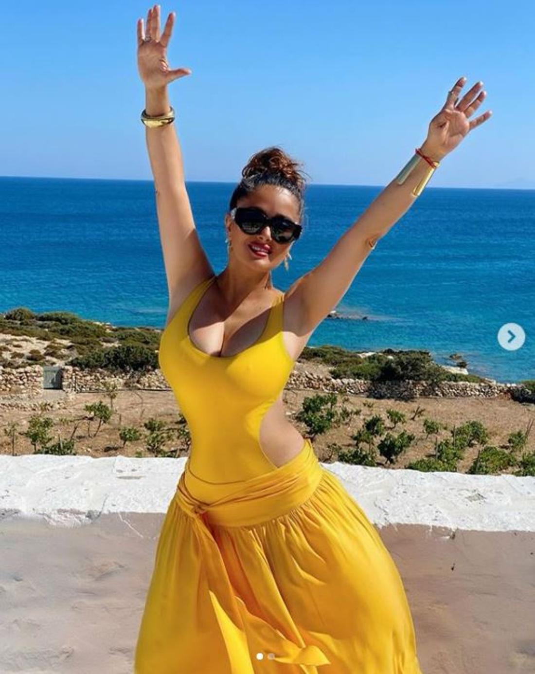 Salma Hayek świętuje 54 urodziny.