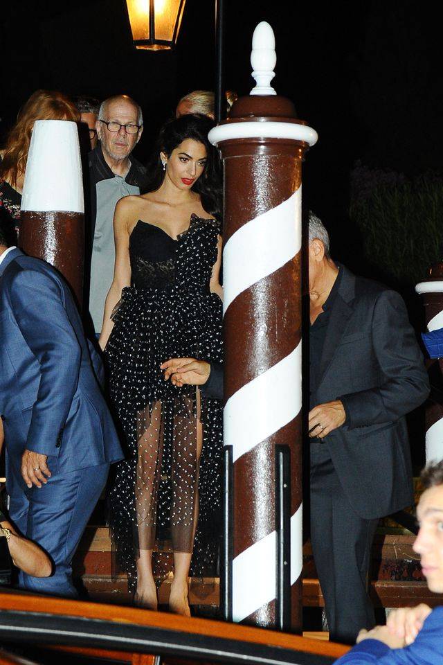 Amal Clooney z mężem w Wenecji – wrzesień 2017