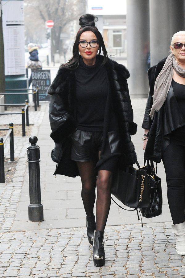 Ewa Minge przed studiem Dzień Dobry TVN – 18 I 2015