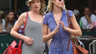 Ciężarna Doutzen Kroes spędza czas z Candice Swanepoel FOTO