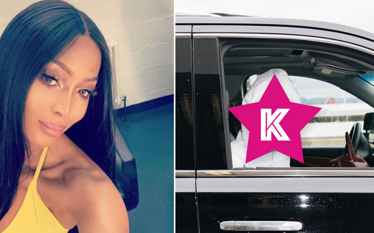 Naomi Campbell w tym stroju wygląda jak kosmitka, ale tak chroni się przed koronawirusem