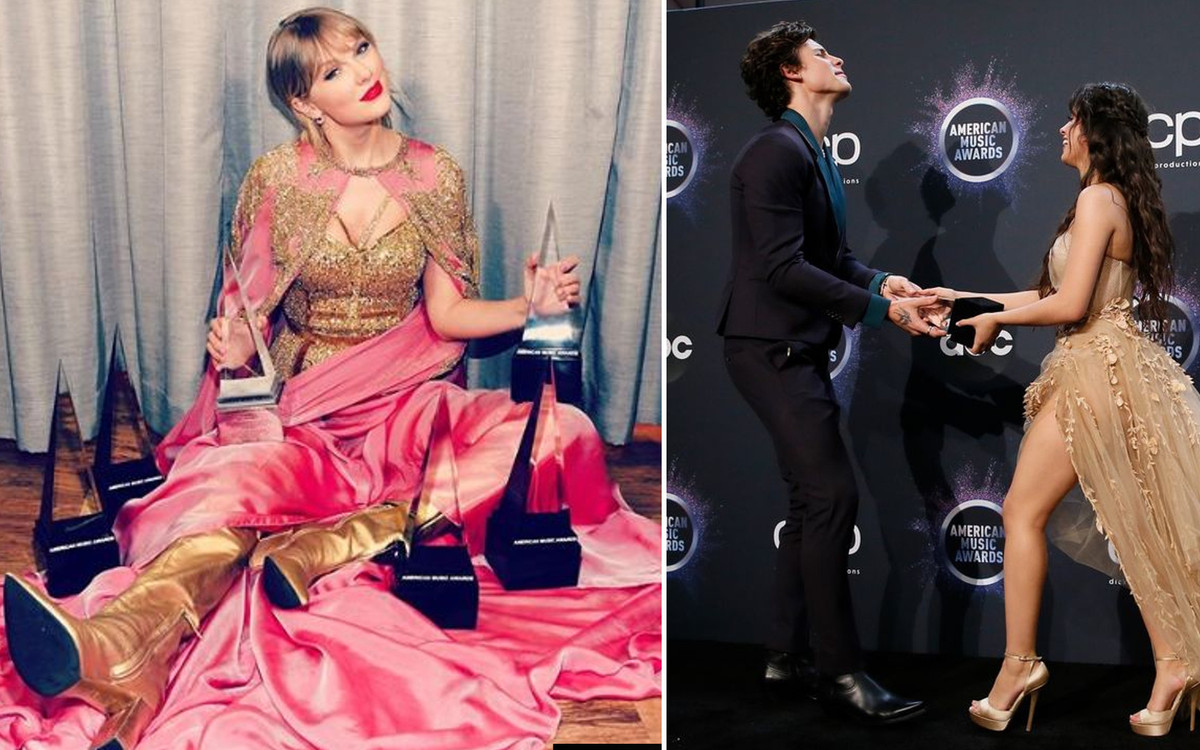 Taylor Swift z REKORDOWĄ liczbą statuetek na gali American Music Awards, Ariana Grande największą przegraną