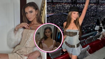 Patrycja Tuchlińska pozuje z córeczką w swojej willi. Malutka rośnie jak na drożdzach