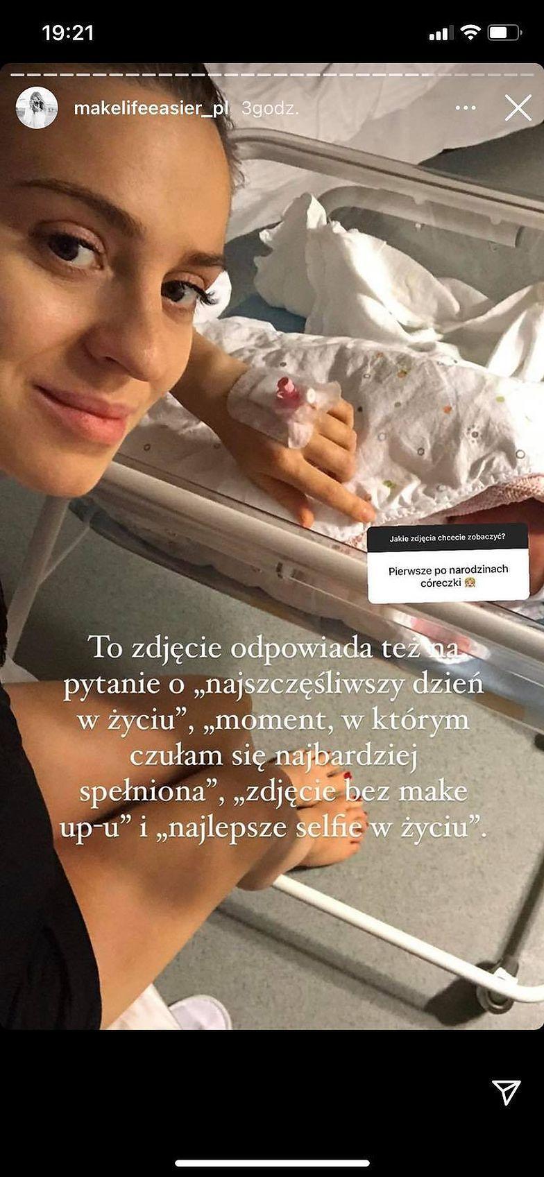 Kasia Tusk na Zdjęciu z porodówki