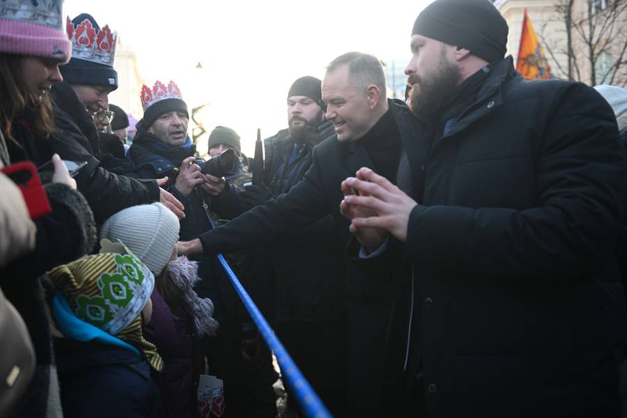 Para prezydencka na orszaku Trzech Króli, fot. Forum