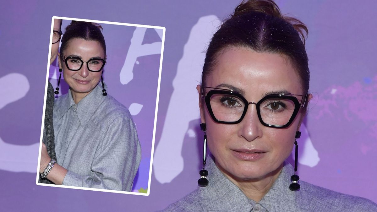 Joanna Brodzik na premierze "Małej Amelii", fot. AKPA